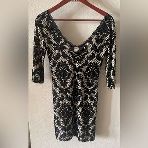 Free People Intimately Sexy Velvet and Lace Dress Size Small